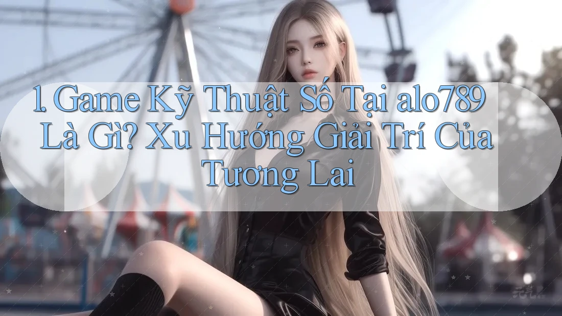 1. Game Kỹ Thuật Số Tại alo789 Là Gì? Xu Hướng Giải Trí Của Tương Lai
