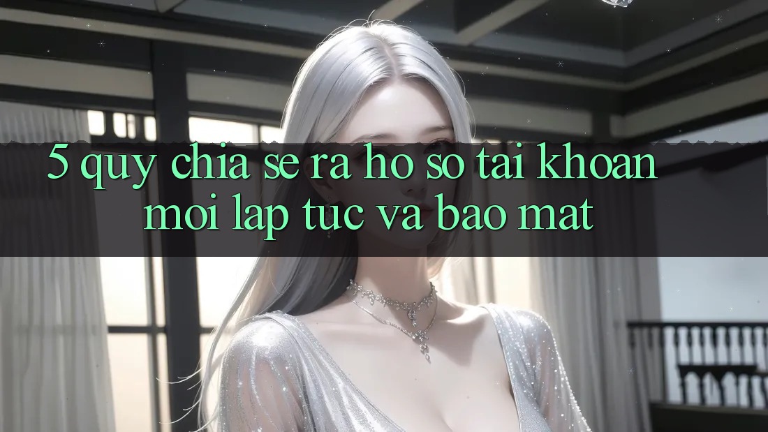 5. Quy Chia sẻ ra hồ sơ Tài Khoản Mới Lập tức và Bảo Mật
