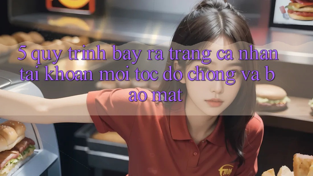5. Quy Trình Bày ra trang cá nhân Tài Khoản Mới Tốc độ Chóng và Bảo Mật 5. Quy Trình Bày ra trang cá nhân Tài Khoản Mới Tốc độ Chóng và Bảo Mật