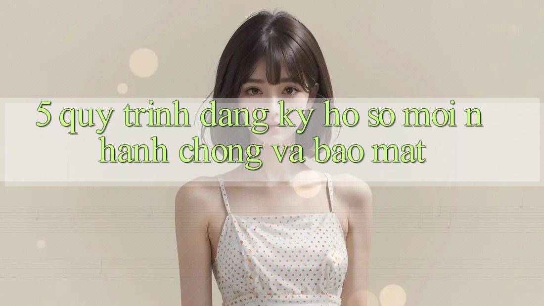 5. Quy Trình Đăng Ký Hồ sơ Mới Nhanh chóng và Bảo Mật 5. Quy Trình Đăng Ký Hồ sơ Mới Nhanh chóng và Bảo Mật
