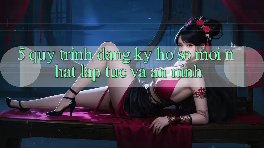 5. Quy Trình Đăng Ký Hồ sơ Mới nhất Lập tức và An ninh