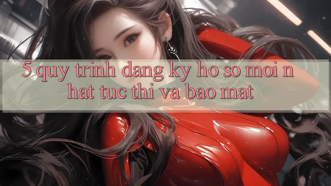 5. Quy Trình Đăng Ký Hồ sơ Mới nhất Tức thì và Bảo Mật