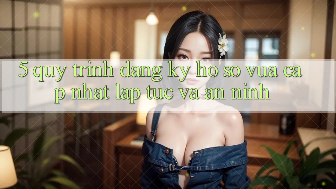 5. Quy Trình Đăng Ký Hồ sơ Vừa cập nhật Lập tức và An ninh