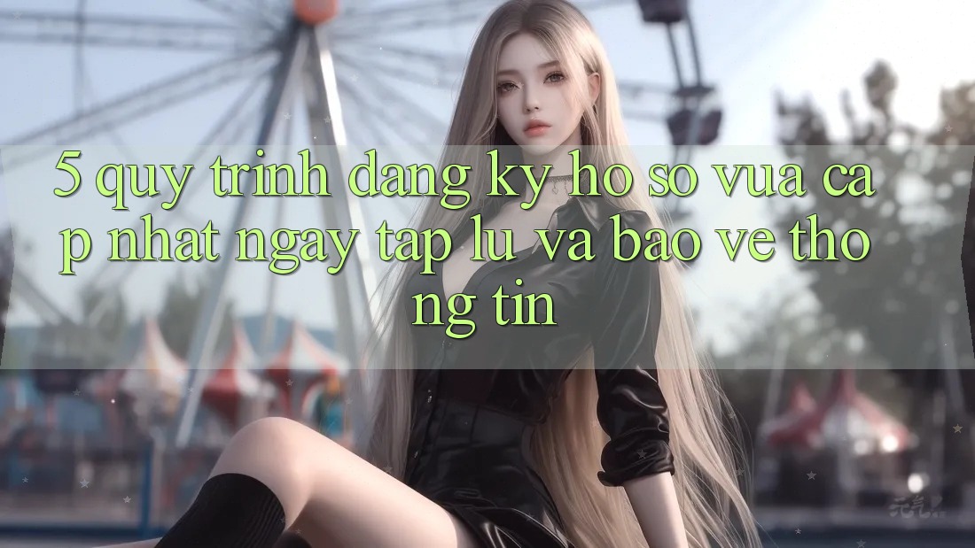 5. Quy Trình Đăng Ký Hồ sơ Vừa cập nhật Ngay tắp lự và Bảo vệ thông tin 5. Quy Trình Đăng Ký Hồ sơ Vừa cập nhật Ngay tắp lự và Bảo vệ thông tin