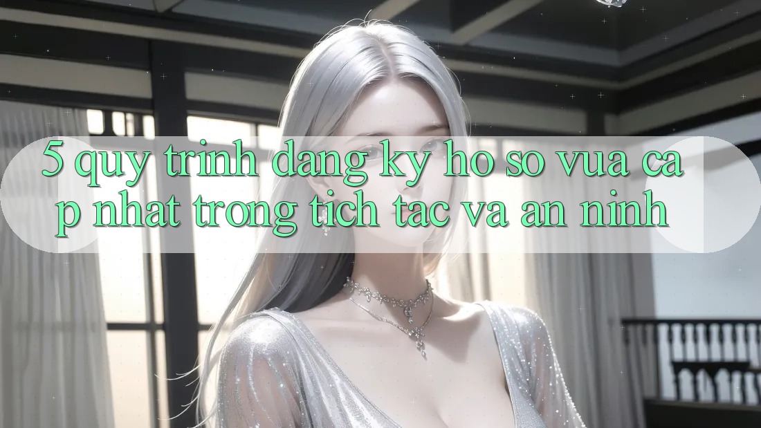 5. Quy Trình Đăng Ký Hồ sơ Vừa cập nhật Trong tích tắc và An ninh