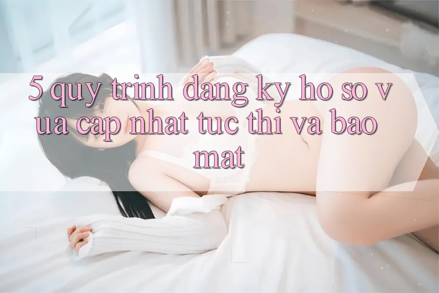 5. Quy Trình Đăng Ký Hồ sơ Vừa cập nhật Tức thì và Bảo Mật