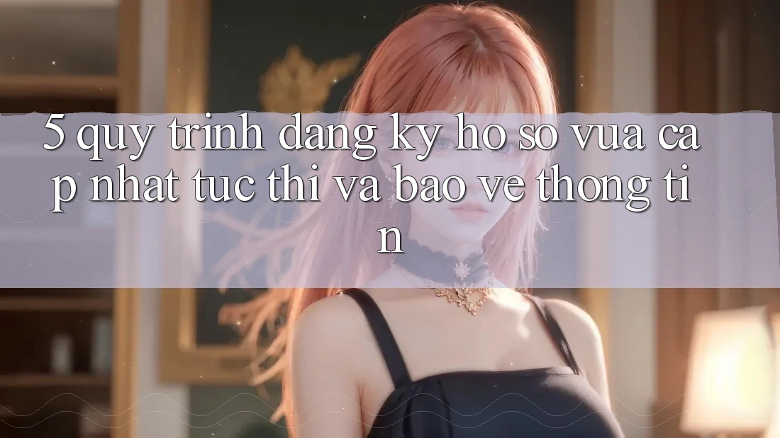 5. Quy Trình Đăng Ký Hồ sơ Vừa cập nhật Tức thì và Bảo vệ thông tin 5. Quy Trình Đăng Ký Hồ sơ Vừa cập nhật Tức thì và Bảo vệ thông tin