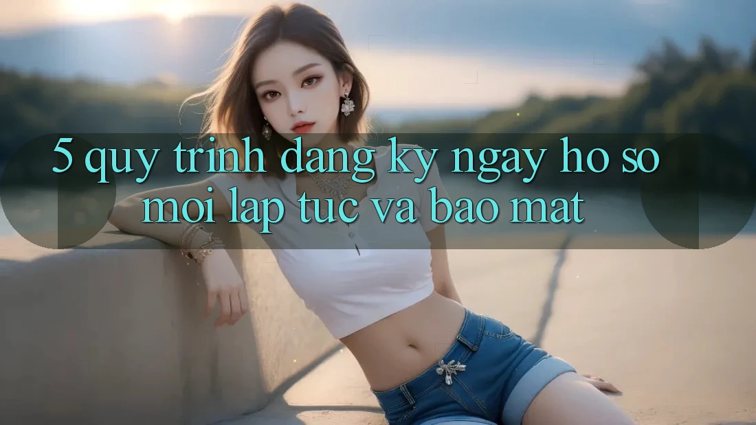 5. Quy Trình Đăng ký ngay Hồ sơ Mới Lập tức và Bảo Mật