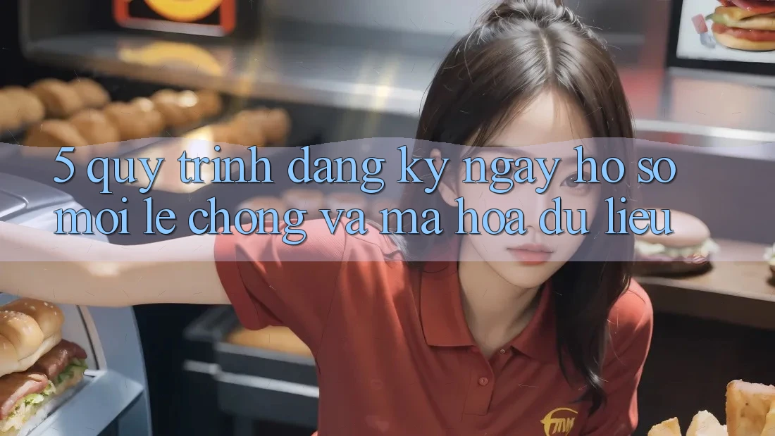 5. Quy Trình Đăng ký ngay Hồ sơ Mới Lẹ Chóng và Mã hóa dữ liệu