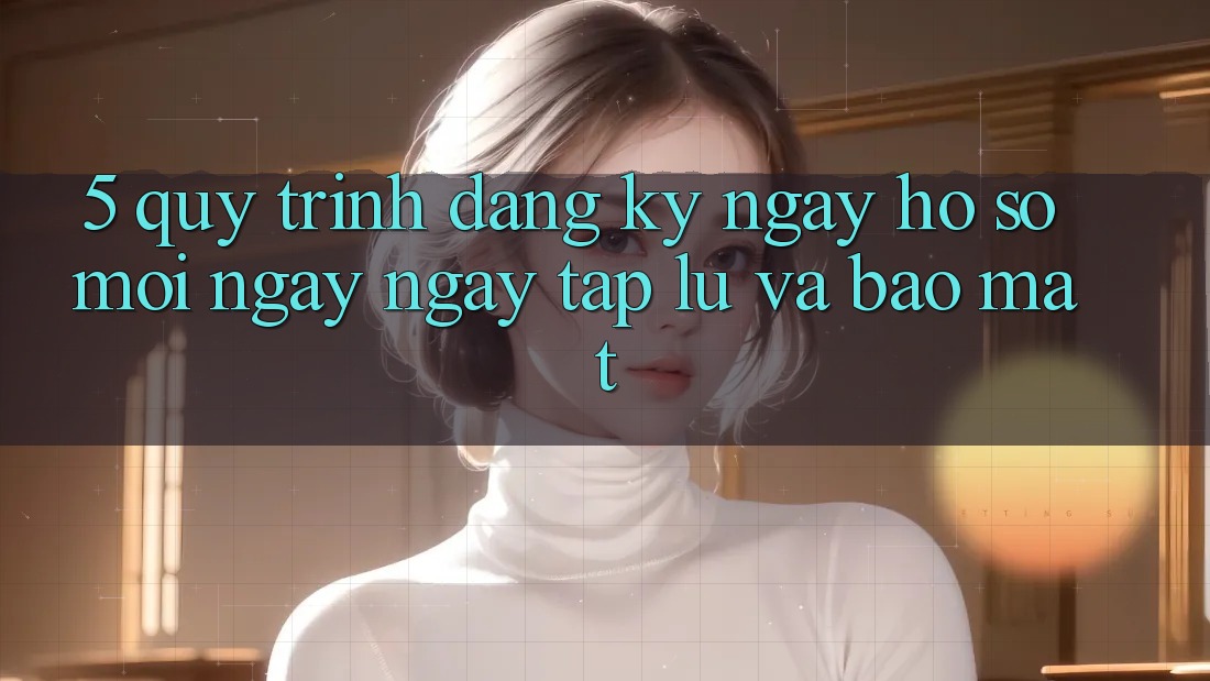5. Quy Trình Đăng ký ngay Hồ sơ Mới Ngay ngay tắp lự và Bảo Mật 5. Quy Trình Đăng ký ngay Hồ sơ Mới Ngay ngay tắp lự và Bảo Mật
