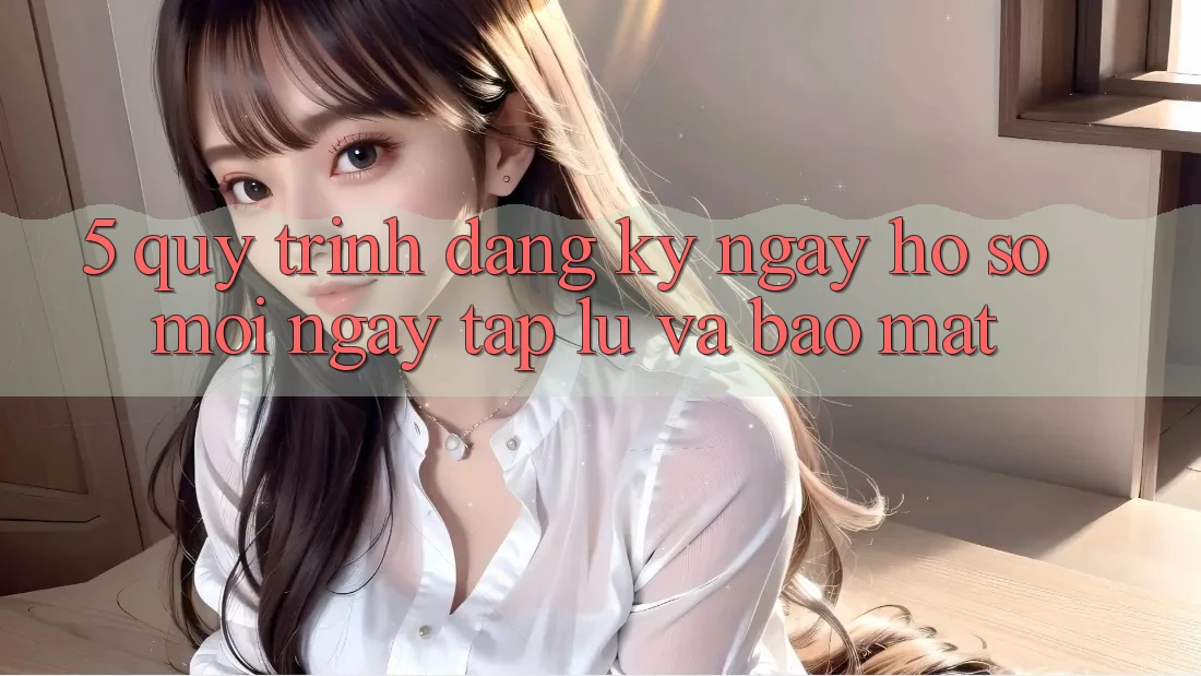5. Quy Trình Đăng ký ngay Hồ sơ Mới Ngay tắp lự và Bảo Mật 5. Quy Trình Đăng ký ngay Hồ sơ Mới Ngay tắp lự và Bảo Mật