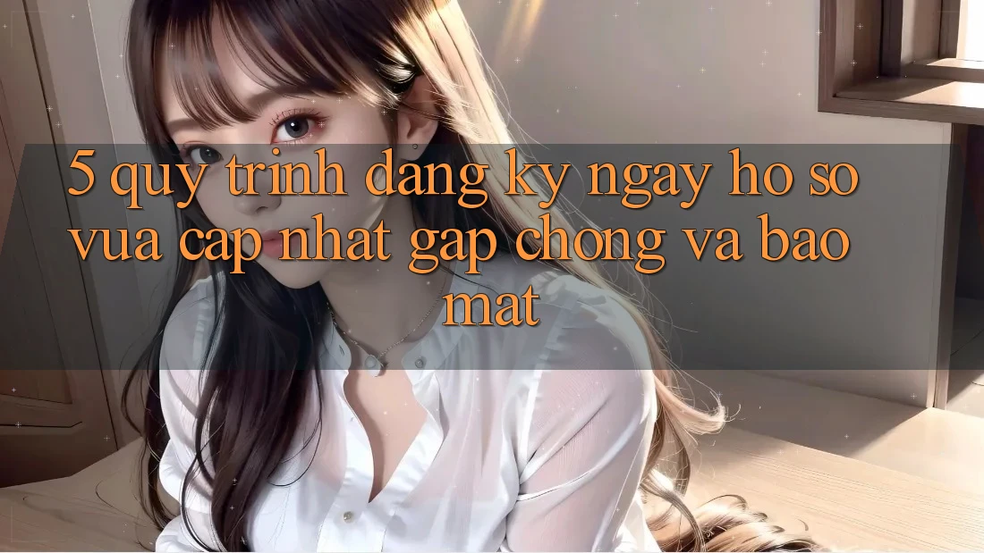 5. Quy Trình Đăng ký ngay Hồ sơ Vừa cập nhật Gấp Chóng và Bảo Mật