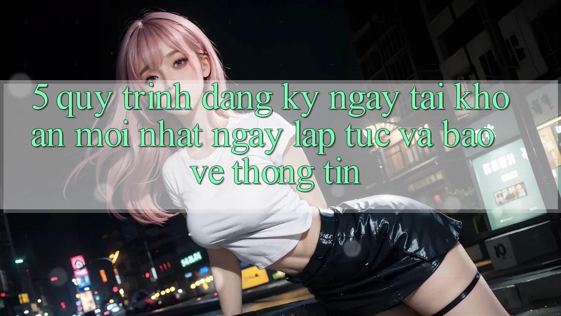 5. Quy Trình Đăng ký ngay Tài Khoản Mới nhất Ngay lập tức và Bảo vệ thông tin