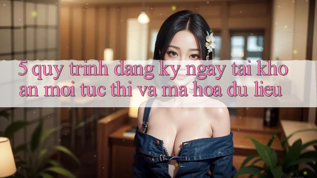 5. Quy Trình Đăng ký ngay Tài Khoản Mới Tức thì và Mã hóa dữ liệu 5. Quy Trình Đăng ký ngay Tài Khoản Mới Tức thì và Mã hóa dữ liệu
