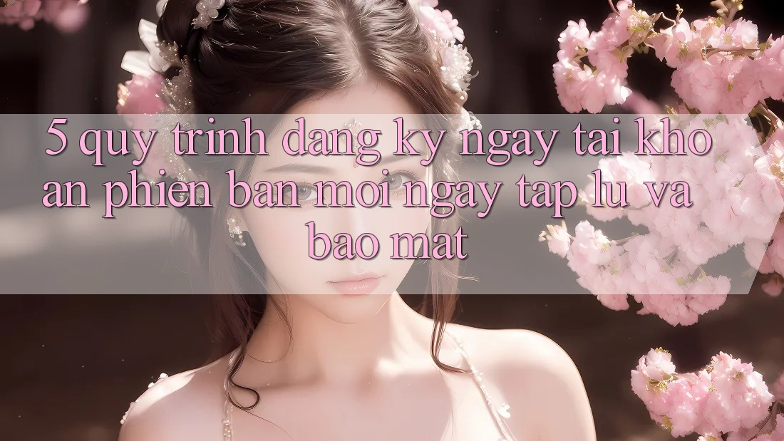 5. Quy Trình Đăng ký ngay Tài Khoản Phiên bản mới Ngay tắp lự và Bảo Mật
