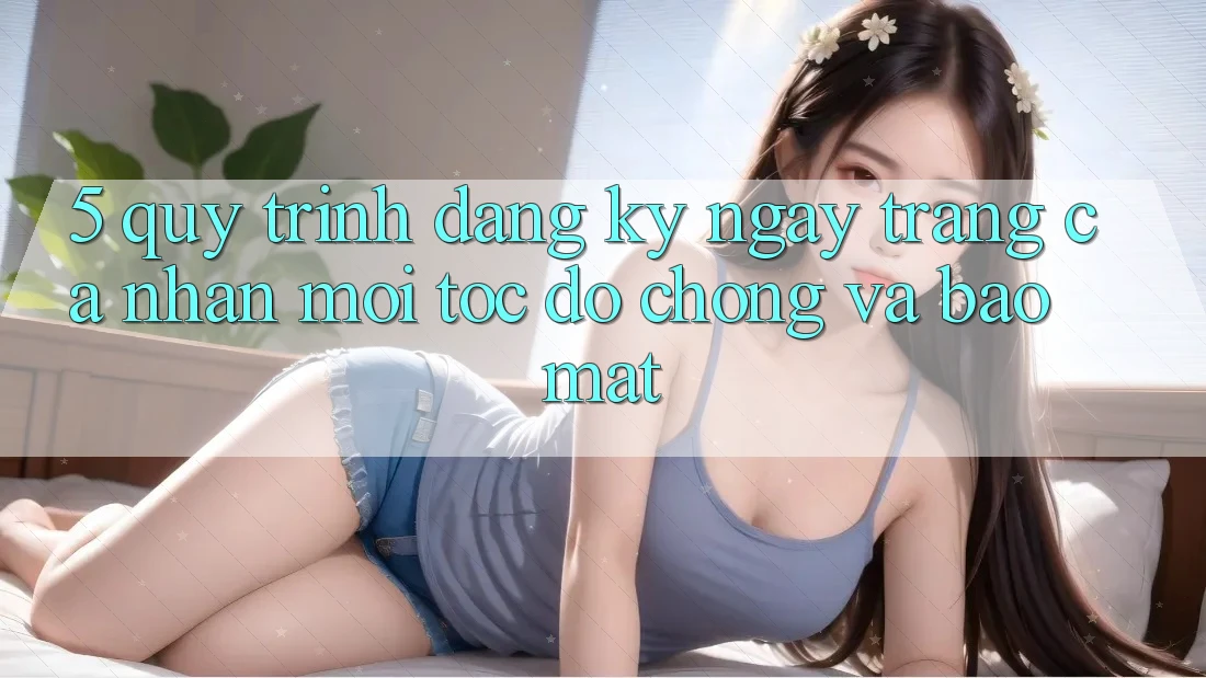 5. Quy Trình Đăng ký ngay Trang cá nhân Mới Tốc độ Chóng và Bảo Mật 5. Quy Trình Đăng ký ngay Trang cá nhân Mới Tốc độ Chóng và Bảo Mật