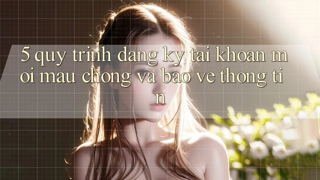 5. Quy Trình Đăng Ký Tài Khoản Mới Mau Chóng và Bảo vệ thông tin 5. Quy Trình Đăng Ký Tài Khoản Mới Mau Chóng và Bảo vệ thông tin