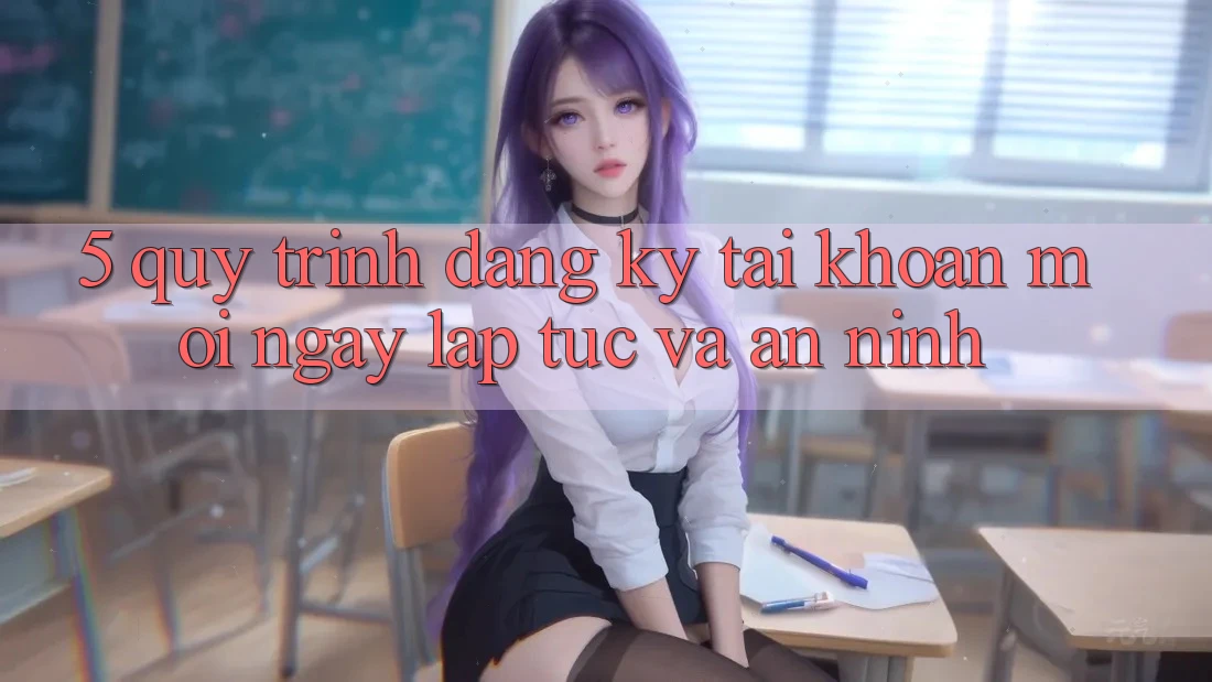 5. Quy Trình Đăng Ký Tài Khoản Mới Ngay lập tức và An ninh