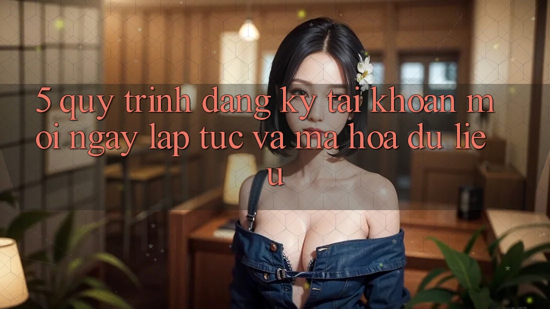 5. Quy Trình Đăng Ký Tài Khoản Mới Ngay lập tức và Mã hóa dữ liệu