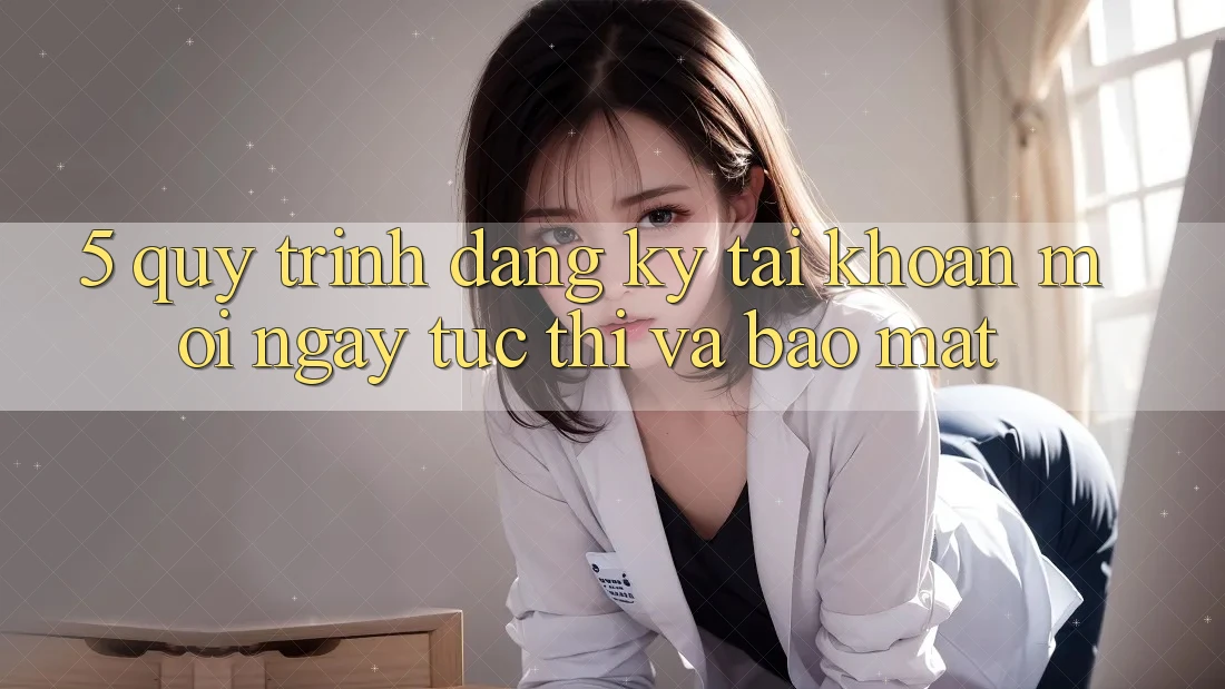 5. Quy Trình Đăng Ký Tài Khoản Mới Ngay tức thì và Bảo Mật 5. Quy Trình Đăng Ký Tài Khoản Mới Ngay tức thì và Bảo Mật