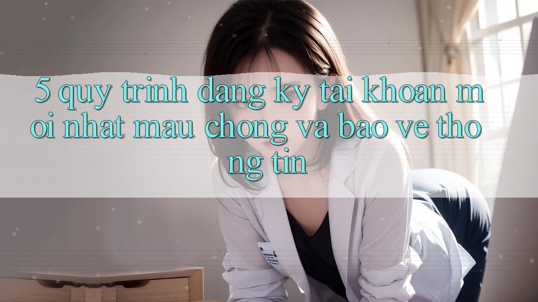 5. Quy Trình Đăng Ký Tài khoản Mới nhất Mau Chóng và Bảo vệ thông tin