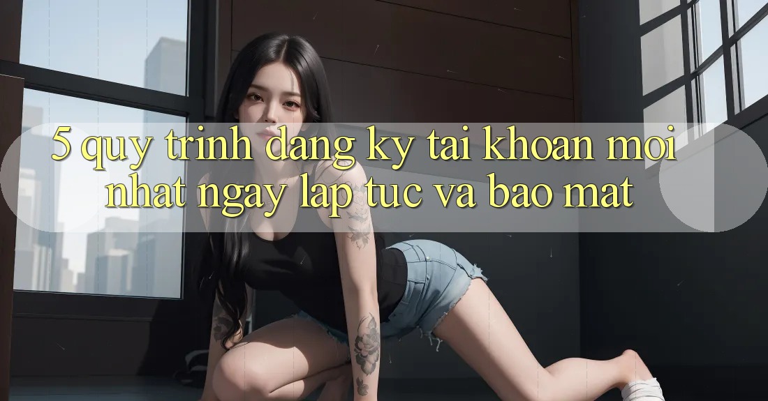 5. Quy Trình Đăng Ký Tài Khoản Mới nhất Ngay lập tức và Bảo Mật