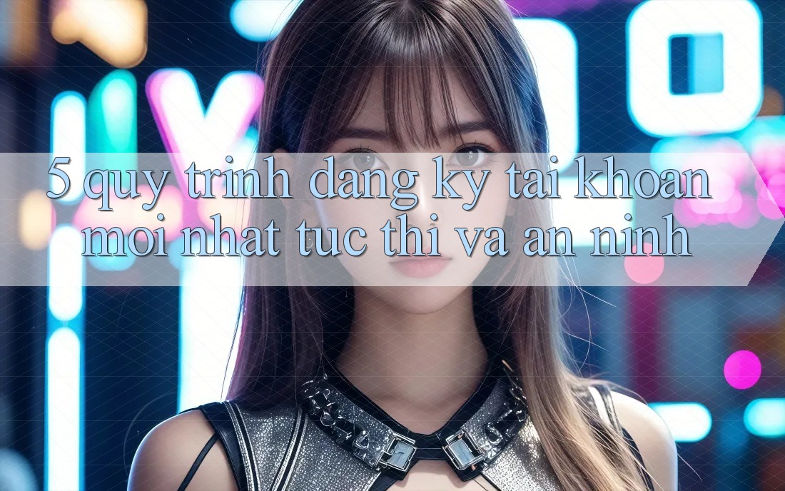 5. Quy Trình Đăng Ký Tài Khoản Mới nhất Tức thì và An ninh