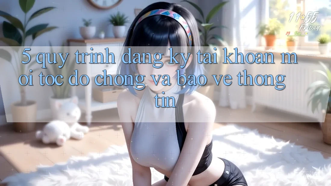 5. Quy Trình Đăng Ký Tài Khoản Mới Tốc độ Chóng và Bảo vệ thông tin 5. Quy Trình Đăng Ký Tài Khoản Mới Tốc độ Chóng và Bảo vệ thông tin