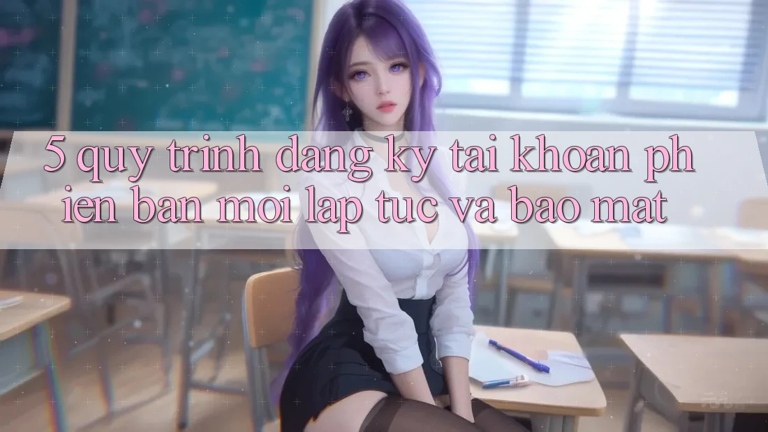 5. Quy Trình Đăng Ký Tài Khoản Phiên bản mới Lập tức và Bảo Mật 5. Quy Trình Đăng Ký Tài Khoản Phiên bản mới Lập tức và Bảo Mật
