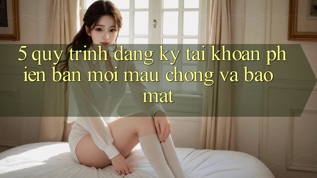 5. Quy Trình Đăng Ký Tài Khoản Phiên bản mới Mau Chóng và Bảo Mật