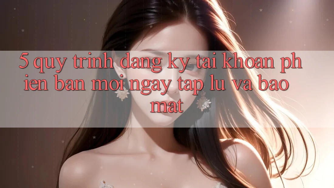5. Quy Trình Đăng Ký Tài Khoản Phiên bản mới Ngay tắp lự và Bảo Mật 5. Quy Trình Đăng Ký Tài Khoản Phiên bản mới Ngay tắp lự và Bảo Mật