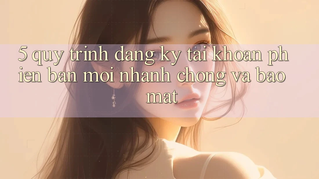 5. Quy Trình Đăng Ký Tài Khoản Phiên bản mới Nhanh Chóng và Bảo Mật 5. Quy Trình Đăng Ký Tài Khoản Phiên bản mới Nhanh Chóng và Bảo Mật