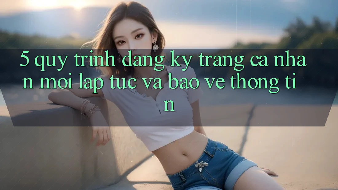 5. Quy Trình Đăng Ký Trang cá nhân Mới Lập tức và Bảo vệ thông tin