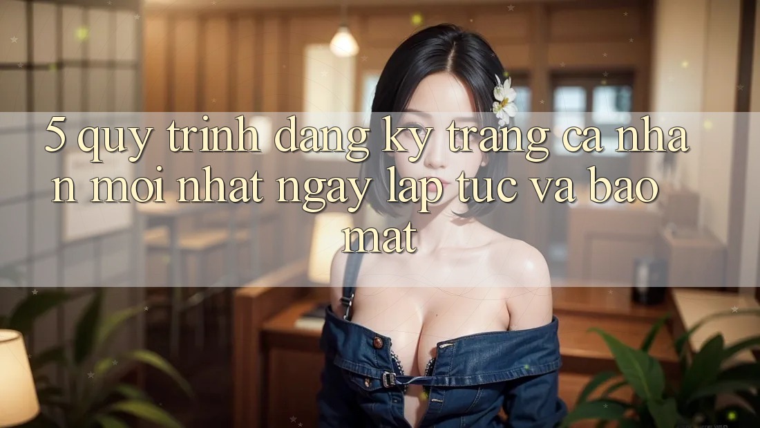 5. Quy Trình Đăng Ký Trang cá nhân Mới nhất Ngay lập tức và Bảo Mật
