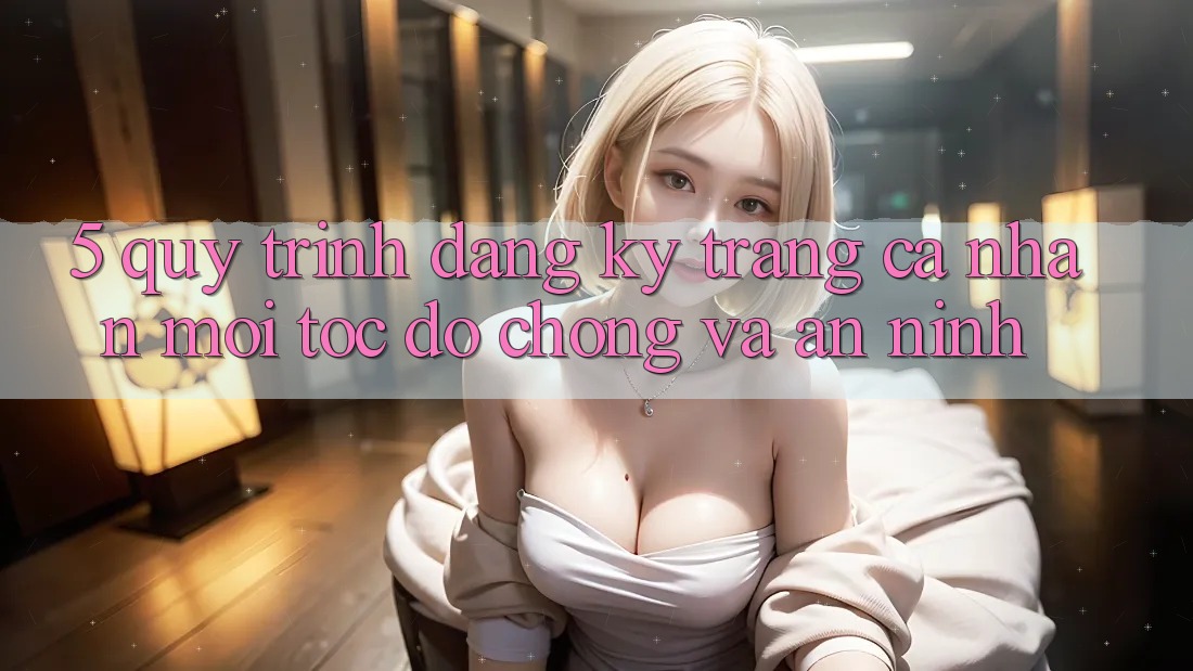 5. Quy Trình Đăng Ký Trang cá nhân Mới Tốc độ Chóng và An ninh 5. Quy Trình Đăng Ký Trang cá nhân Mới Tốc độ Chóng và An ninh