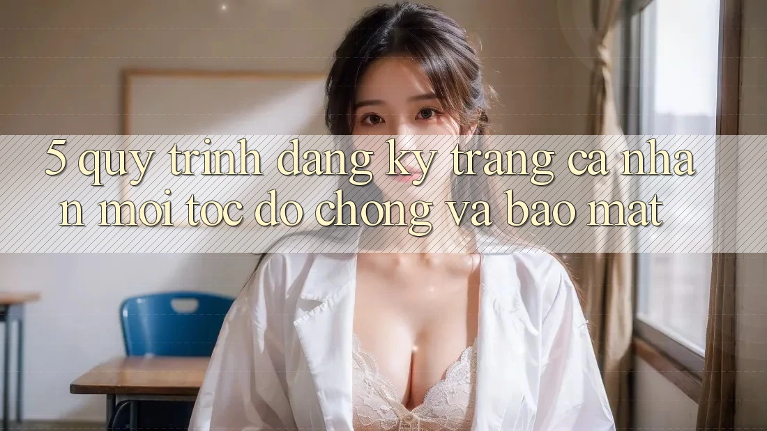 5. Quy Trình Đăng Ký Trang cá nhân Mới Tốc độ Chóng và Bảo Mật