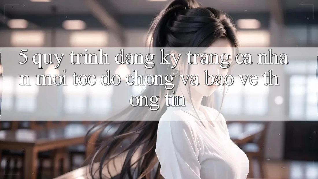 5. Quy Trình Đăng Ký Trang cá nhân Mới Tốc độ Chóng và Bảo vệ thông tin