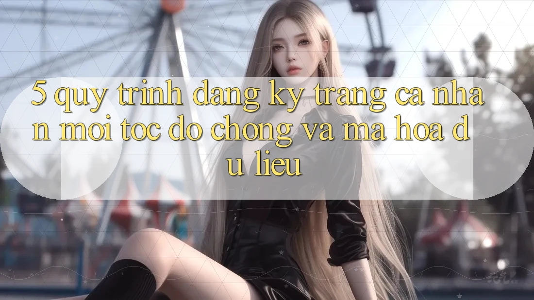 5. Quy Trình Đăng Ký Trang cá nhân Mới Tốc độ Chóng và Mã hóa dữ liệu