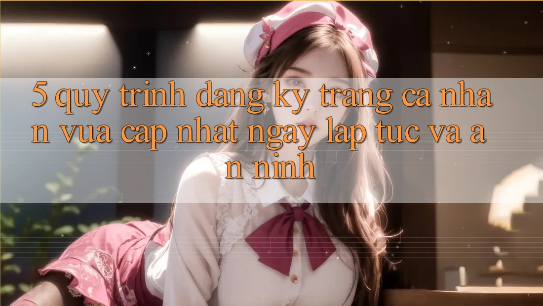 5. Quy Trình Đăng Ký Trang cá nhân Vừa cập nhật Ngay lập tức và An ninh