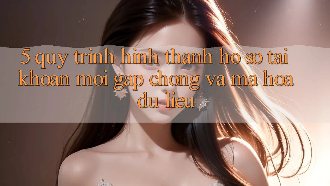 5. Quy Trình Hình thành hồ sơ Tài Khoản Mới Gấp Chóng và Mã hóa dữ liệu 5. Quy Trình Hình thành hồ sơ Tài Khoản Mới Gấp Chóng và Mã hóa dữ liệu