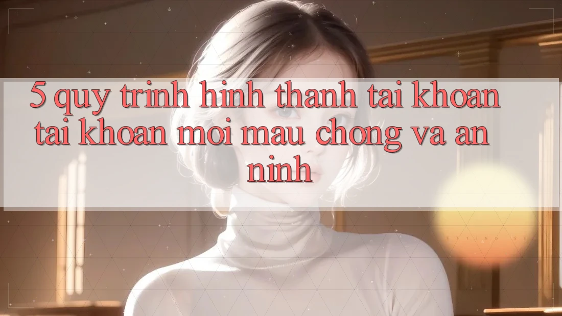 5. Quy Trình Hình thành tài khoản Tài Khoản Mới Mau Chóng và An ninh