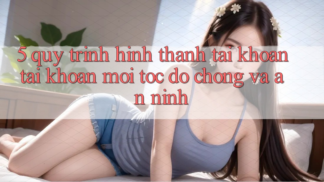 5. Quy Trình Hình thành tài khoản Tài Khoản Mới Tốc độ Chóng và An ninh 5. Quy Trình Hình thành tài khoản Tài Khoản Mới Tốc độ Chóng và An ninh