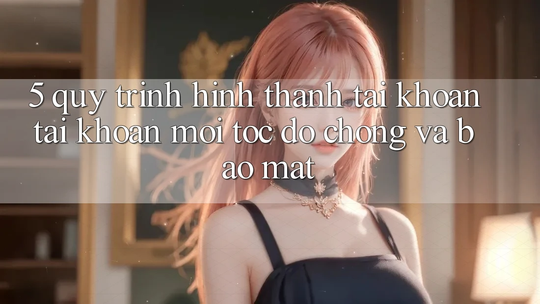 5. Quy Trình Hình thành tài khoản Tài Khoản Mới Tốc độ Chóng và Bảo Mật 5. Quy Trình Hình thành tài khoản Tài Khoản Mới Tốc độ Chóng và Bảo Mật