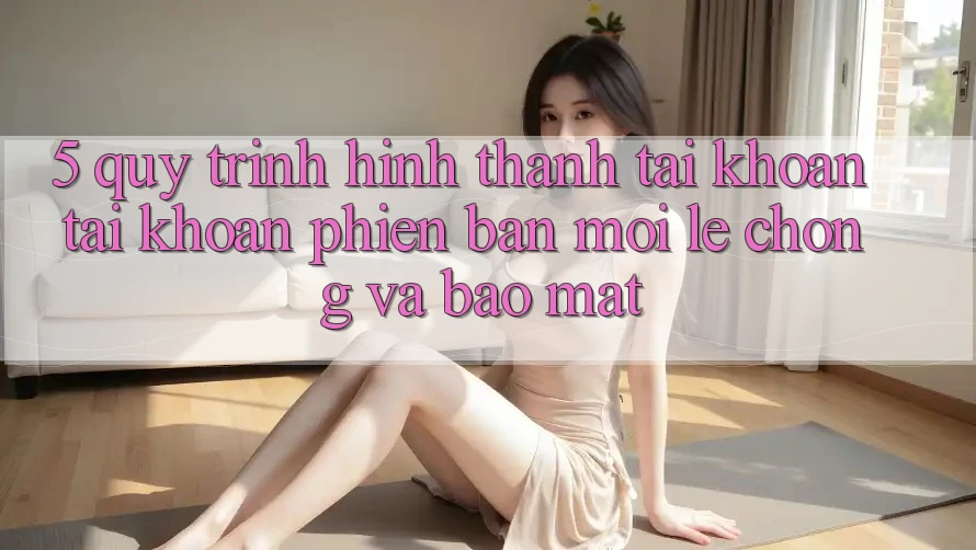 5. Quy Trình Hình thành tài khoản Tài Khoản Phiên bản mới Lẹ Chóng và Bảo Mật 5. Quy Trình Hình thành tài khoản Tài Khoản Phiên bản mới Lẹ Chóng và Bảo Mật