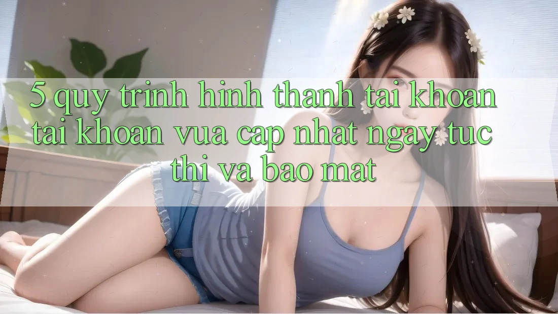 5. Quy Trình Hình thành tài khoản Tài Khoản Vừa cập nhật Ngay tức thì và Bảo Mật