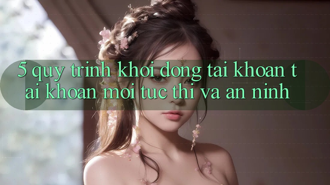 5. Quy Trình Khởi động tài khoản Tài Khoản Mới Tức thì và An ninh