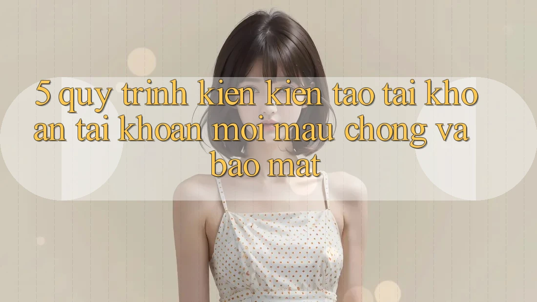 5. Quy Trình Kiến kiến tạo tài khoản Tài Khoản Mới Mau Chóng và Bảo Mật 5. Quy Trình Kiến kiến tạo tài khoản Tài Khoản Mới Mau Chóng và Bảo Mật