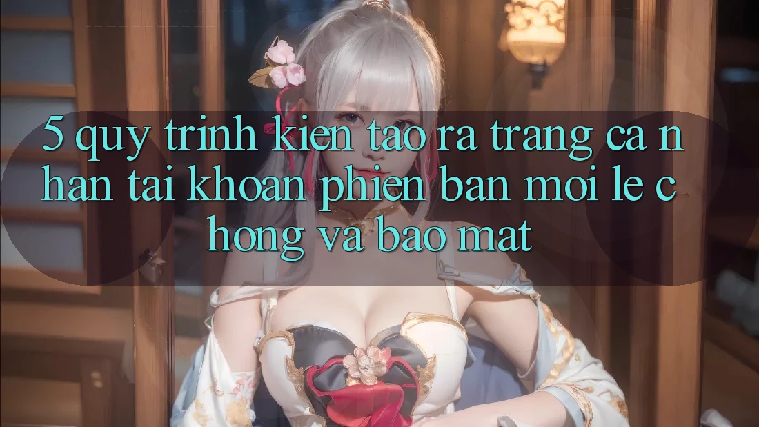 5. Quy Trình Kiến tạo ra trang cá nhân Tài Khoản Phiên bản mới Lẹ Chóng và Bảo Mật