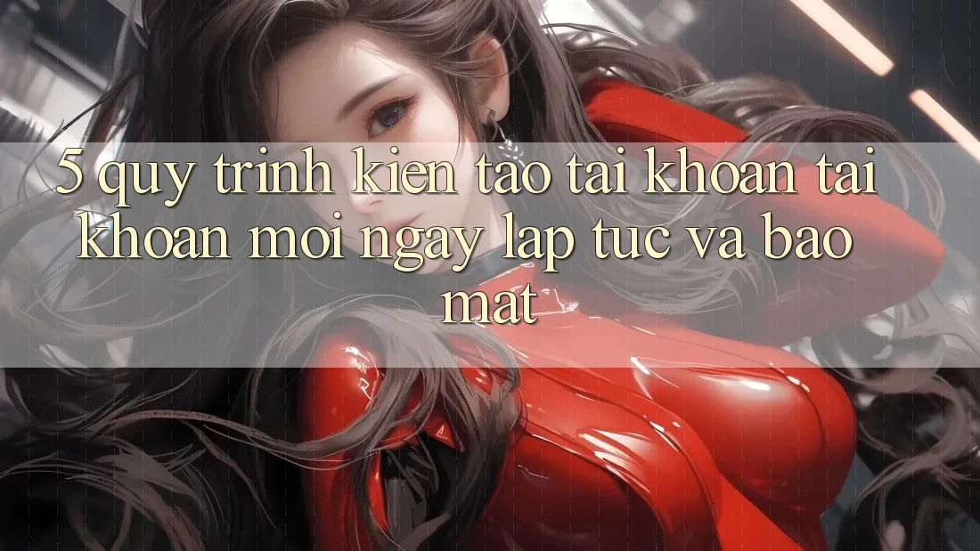 5. Quy Trình Kiến tạo tài khoản Tài Khoản Mới Ngay lập tức và Bảo Mật