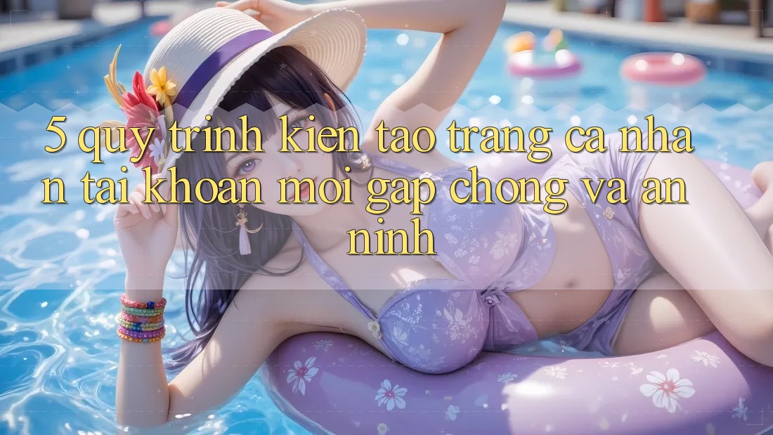 5. Quy Trình Kiến tạo trang cá nhân Tài Khoản Mới Gấp Chóng và An ninh
